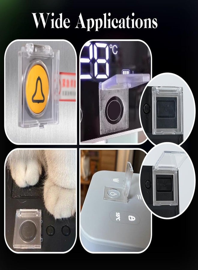NBEADS 3 Pcs Power Push Button Switch Covers, Button Cover Guard Protector Power Button Guard Switch Push Cap Cover for Computer Dishwasher Elevator Button - Image 5